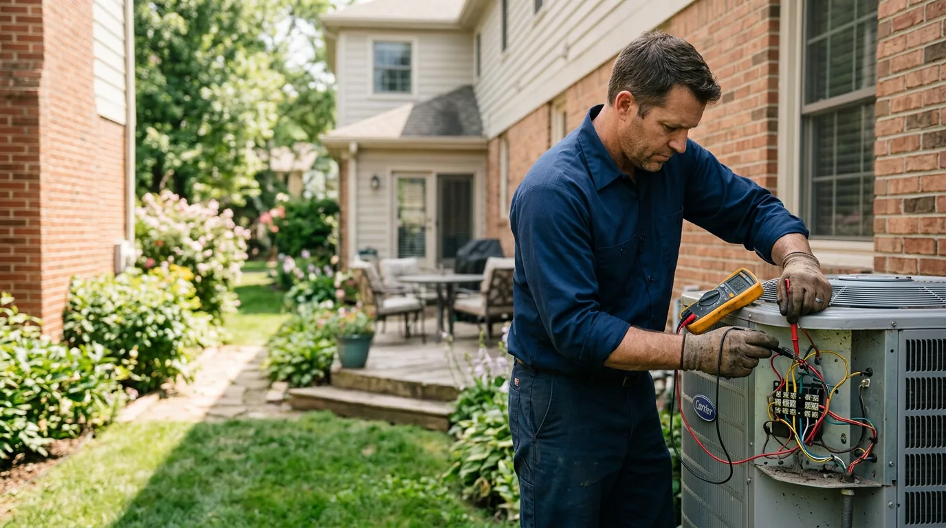 HVAC technician working near New Brunswick, NJ